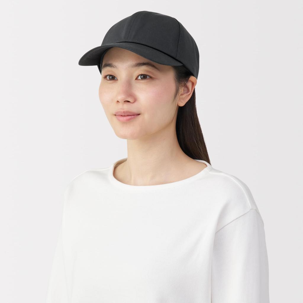 MUJI Кепка Унисекс Взрослые DBB09A5A Черный 55-59см