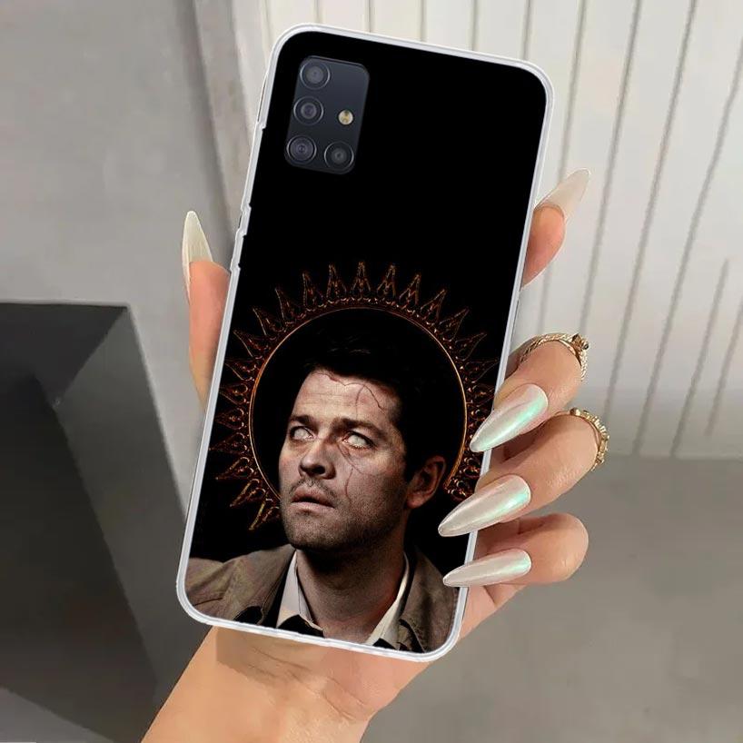 Angel Castiel Supernatural Phone Case for Samsung Galaxy A52 A32 A22 A12 A02S A50S A30S A10S Note 20 Ultra 10 Plus S10 A31 A20 A
