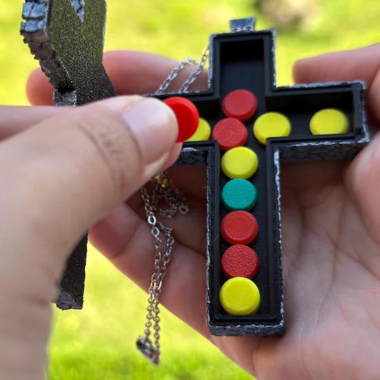 Ожерелье с секретным отделением, ожерелье с подвеской в форме персонажа «Десять», игровое ожерелье ручной работы, напечатанное на 3D-принтере