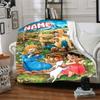 Custom Name Girl Pink Dress Party Blanket For Couch Bed Plush Cozy Fuzzy Blanket Super Soft Warm Blankets For Fall And Winter 0916184