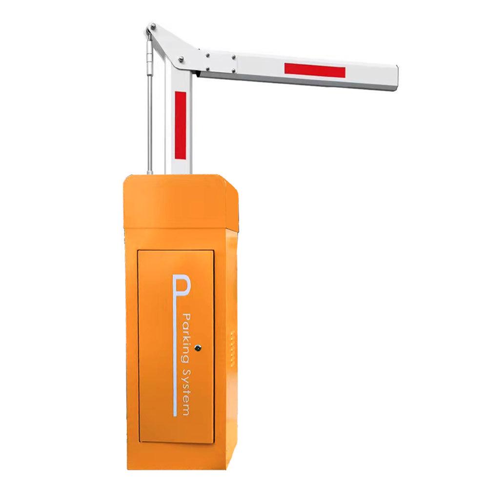 High-end Orange-Yellow DC Motor Boom Barrier with 6m Pole for Unattended Parking Lots