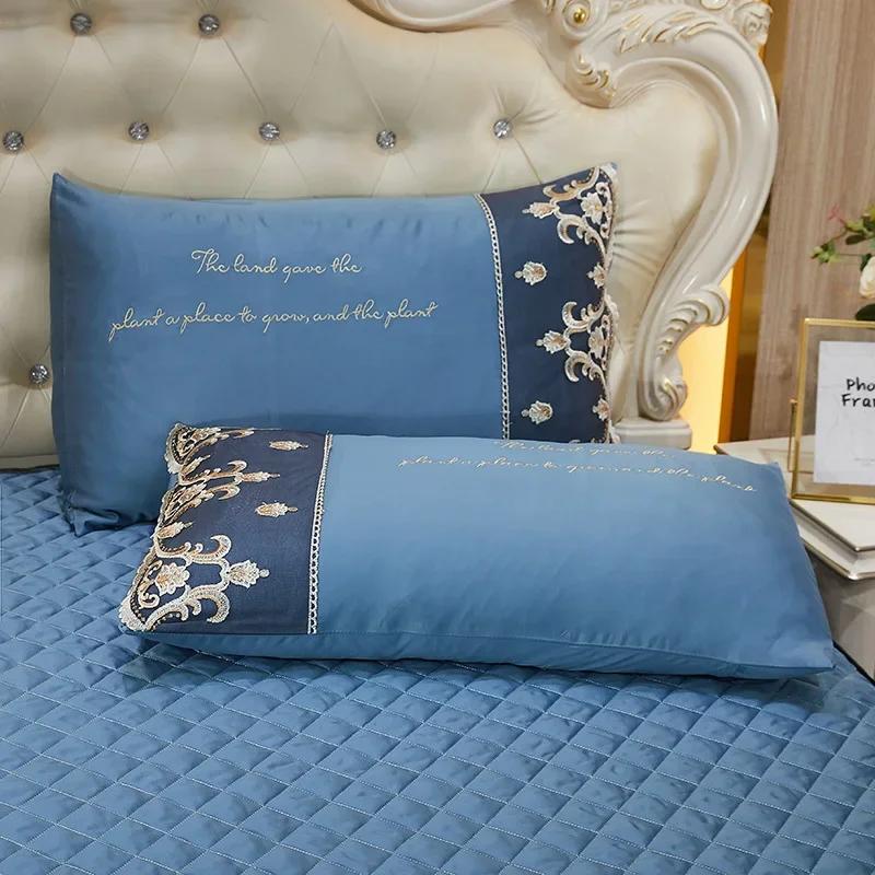 Модная кружевная юбка для кровати, домашний декор, комплект постельного белья, роскошные, моющиеся в машине, нескользящие покрывала с вышивкой для кровати размера Queen/King Size