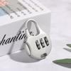 Gym Luggage Diary Protector Locker Case Supply 3 Digit Dial Padlock Password Lock Security Tool
