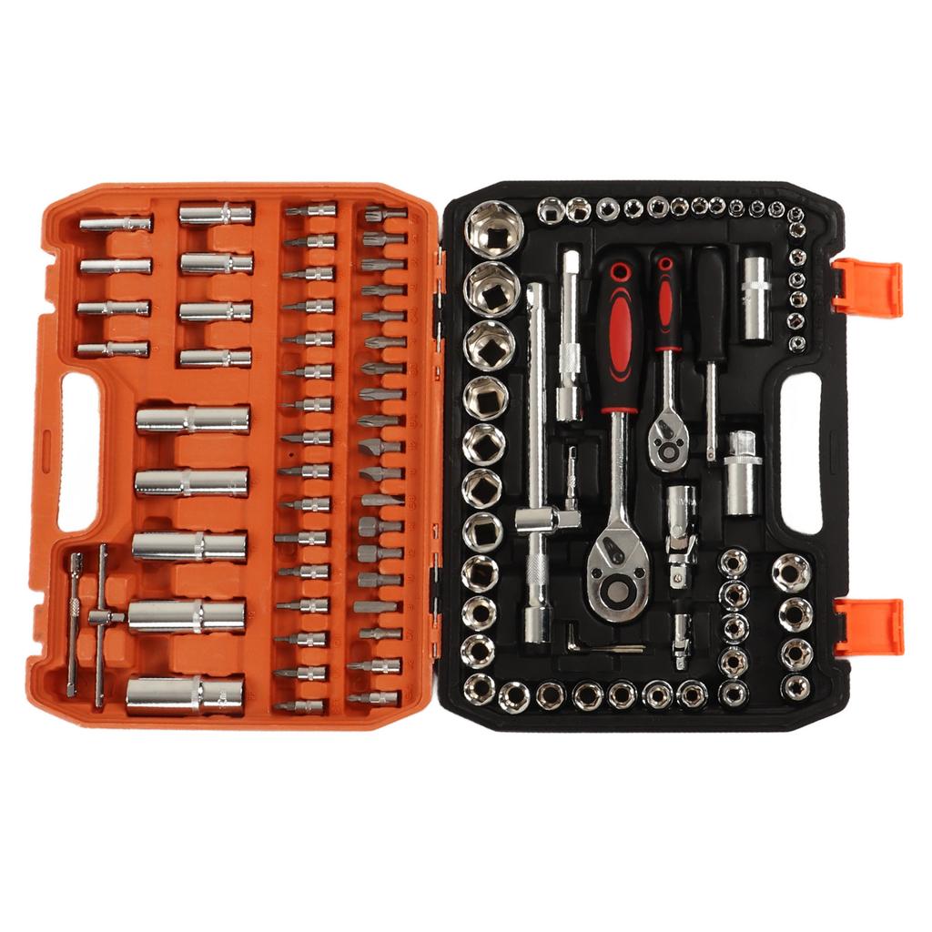 Набор механических инструментов для ремонта 108 предметов Набор ударных головок Трещотка и шестигранные ключи Биты для отвертки