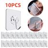 10pcs Transparent Wall Hook Strong Self Adhesive Door Wall Hangers Hooks Suction Heavy Load Rack Cup Sucker for Kitchen Bathroom