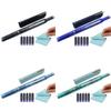 Retractable Fountain Pen with 5 Inks Sac 0.38mm Fine Tip Press Fountain Pen Retractable Inks Pen for Handwriting