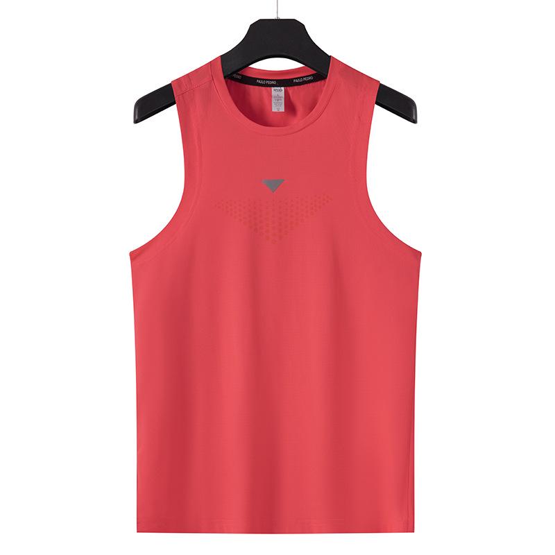 Мужская ультратонкая быстросохнущая эластичная спортивная майка, многоцветная, без рукавов