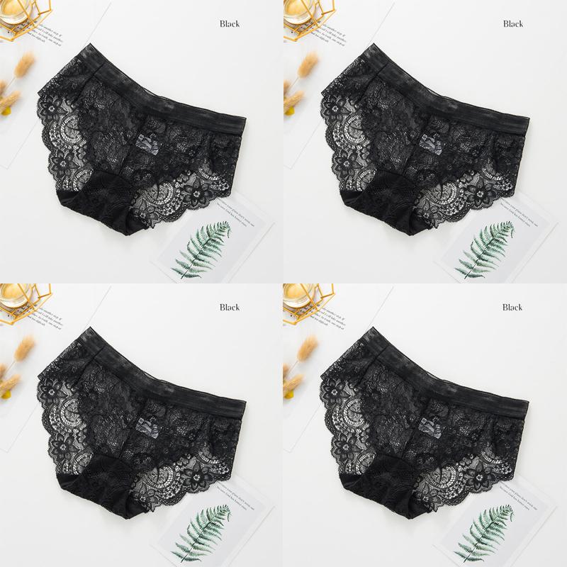 4 шт бесшовные женские сексуальные кружевные трусики хлопковые дышащие трусы для девочек трусы с низкой талией
