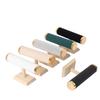 Solid Wood Base Jewelry Display Stand Bracelet And Watch Stand T-shaped Metal Edges At Both Ends For Storing Display Props