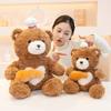 Cute Scarf Bear Plush Toy Bread Toast Bear Rag Doll Chef Bear Doll Birthday Gift