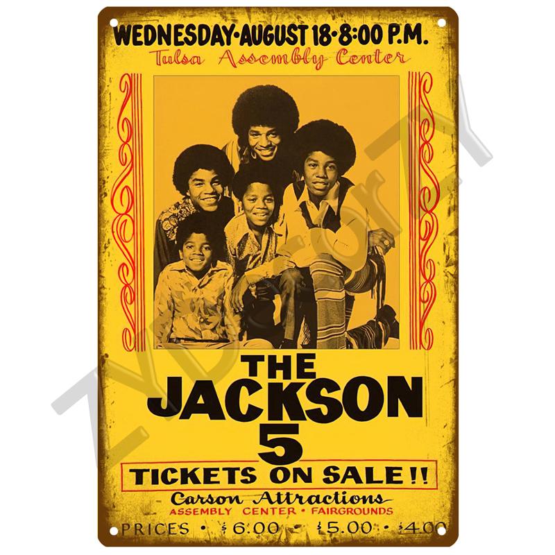 Rock and Roll Metal Sign Band Tin Sign Decorative Plates Vintage Poster Stickers Man Cave Music Home Bar Wall Decor Plaque Art