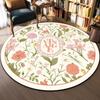 Элегантный круглый ковер с цветочным узором во французском стиле, ковер для дивана в гостиной, домашний декор, мягкий ковер у кровати в спальне, ковер-корзина, коврик для чтения и йоги
