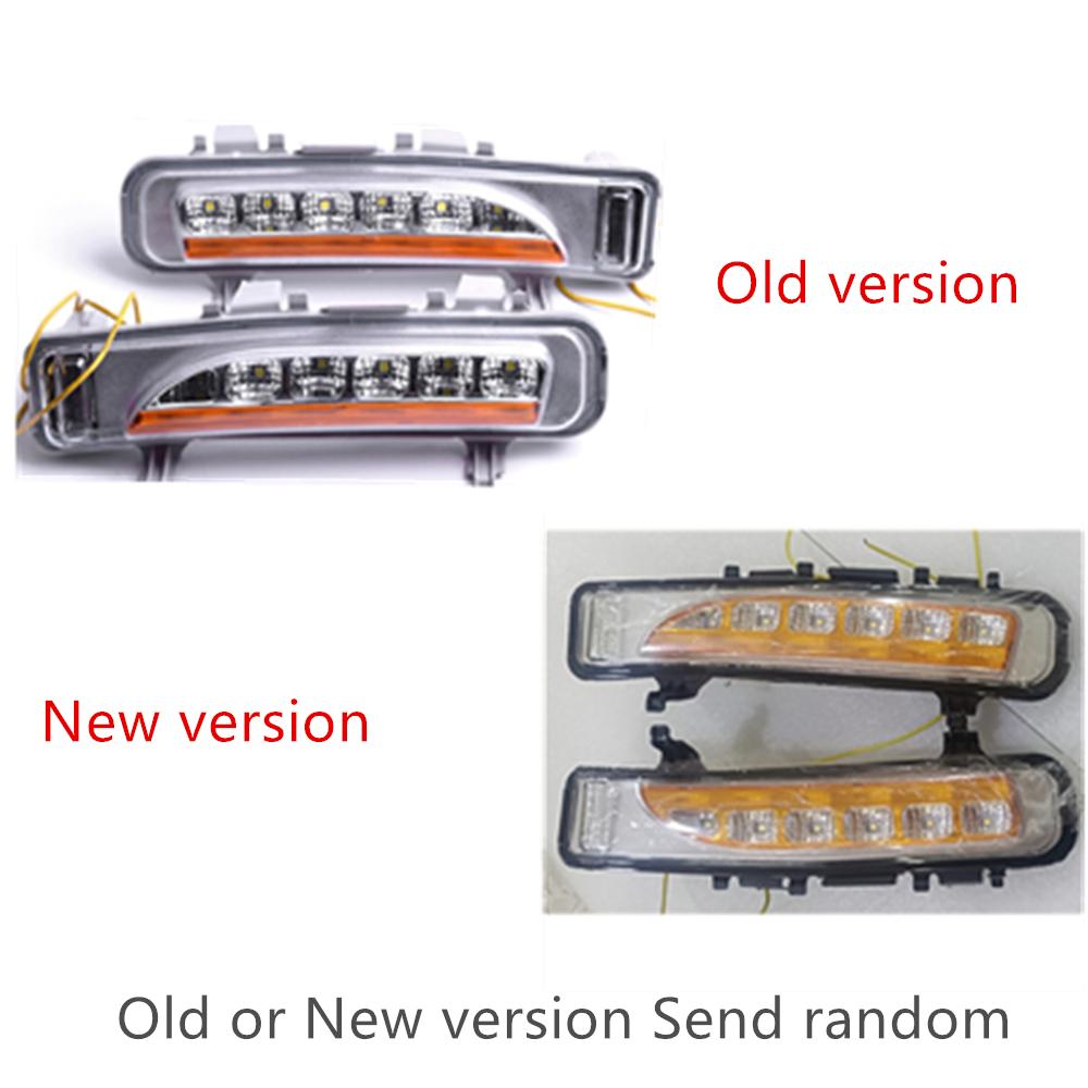 2 шт. ЛВ и ПР LED Противотуманная фара DRL для Ford Edge 2011 2012 2013 2014 Указатель поворота