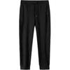Champion Серия Всепогодная Однотонные Со средней посадкой На кулиске Удобные Дышащие Вязаные спортивные брюки с манжетами Женские брюки 162510303-2