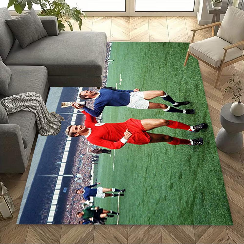 Football Legends Celebration Floor Mat Design for Playrooms Entryway Dormitory Study room Anti-slip Rug Office home decor