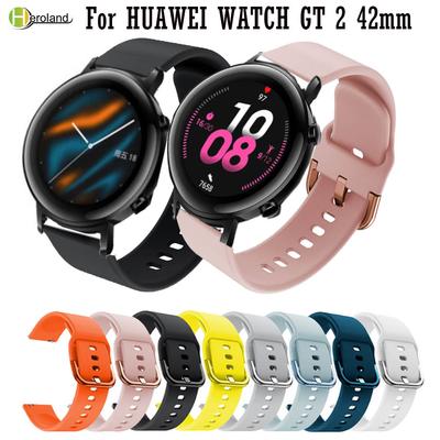 Ремешок 20 мм с принтом из силикона для часов HUAWEI WATCH GT 2 42 мм, браслет-ремешок для Huami Amazfit BIP youth lite