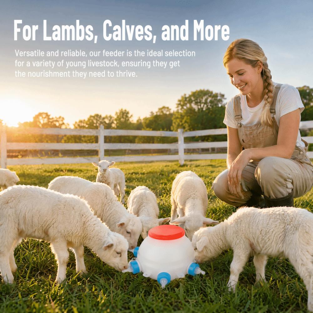 13 Pcs Set 2.6 Quart Lamb Milk Bottle Thickened Piglet Feeder Bottle Young Livestock