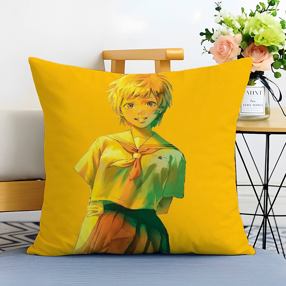Аниме Т-Лето, когда умер Хикару-Наволочка MT Набивная Матовая Флисовая Подушка Прикосновение к детской коже Экологически чистый Сублимационный краситель