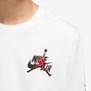 Men's Air Jordan Logo Printing Round Neck Long Sleeves White T-Shirt DN1447-100