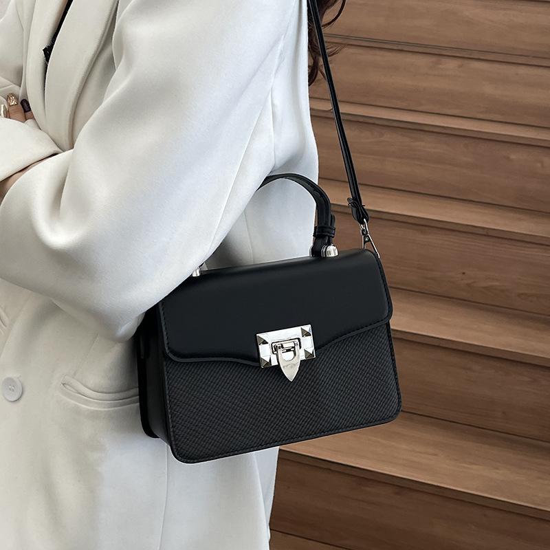 Новая модная сумка-портфель высокого класса с контрастными цветами, портативная, через плечо, кроссбоди, трендовая женская сумка