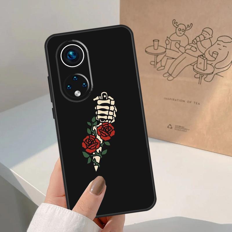Черная Эстетика Череп Скелет Для Honor Magic 8 Pro 7 6 5 Lite Чехол Для Honor Win RT 200 400 50 70 90 X8b X9a X9b X9c X9d