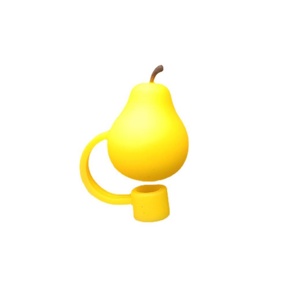 Cute Cartoon Silicone Drinkware Splash Proof Straw Topper Dust Cap Straw Cover Cup Accessories