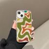 Зеркальный чехол для iPhone 17promax с цветной полосой 14/15 гальванизированные кнопки 16 Apple 13 всесторонний x
