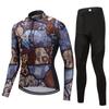 Riding Bicycle Jerseys Cycling Clothing Set Men/Women Long Sleeve Bicycle Clothes Suit