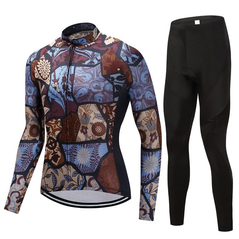 Комплект одежды для езды на велосипеде, комплект одежды для мужчин и женщин с длинным рукавом, костюм для велосипедной одежды