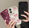 Розовый мультяшный чехол-бантик для Motorola Moto Edge 70 50 Pro 60 Fusion 40 Neo G22 G24 G84 G86 G53 G14 G15 G35 G52 G60 G75 G54