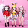 30CM Mini Movable 20Jointed Doll Girls Toy 3D Big Eyes BJD Princess Full Outfits Dresses Collection Childrens Doll Gift