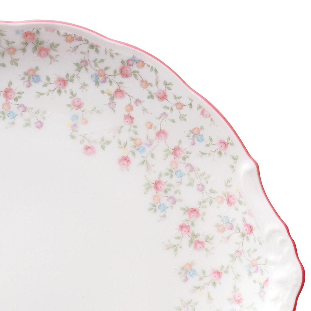 Костяная тарелка Noritake Cutie Rose, 28 см, подходит для микроволновой печи, Фарфор, T58119A/9940