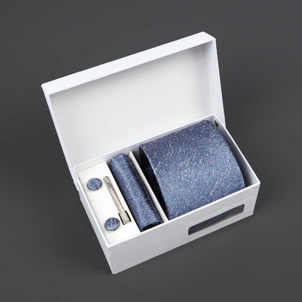 2025 Men'S Tie Premium Gift Box Jacquard Embroidered Tie Tie Logo Making