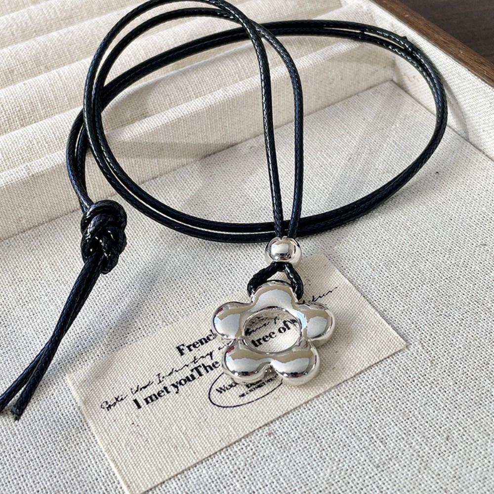 Кулон-цветок из смолы на длинной цепочке Ручная работа Шарм Цепочка для свитера Кулон-ожерелье Подарок