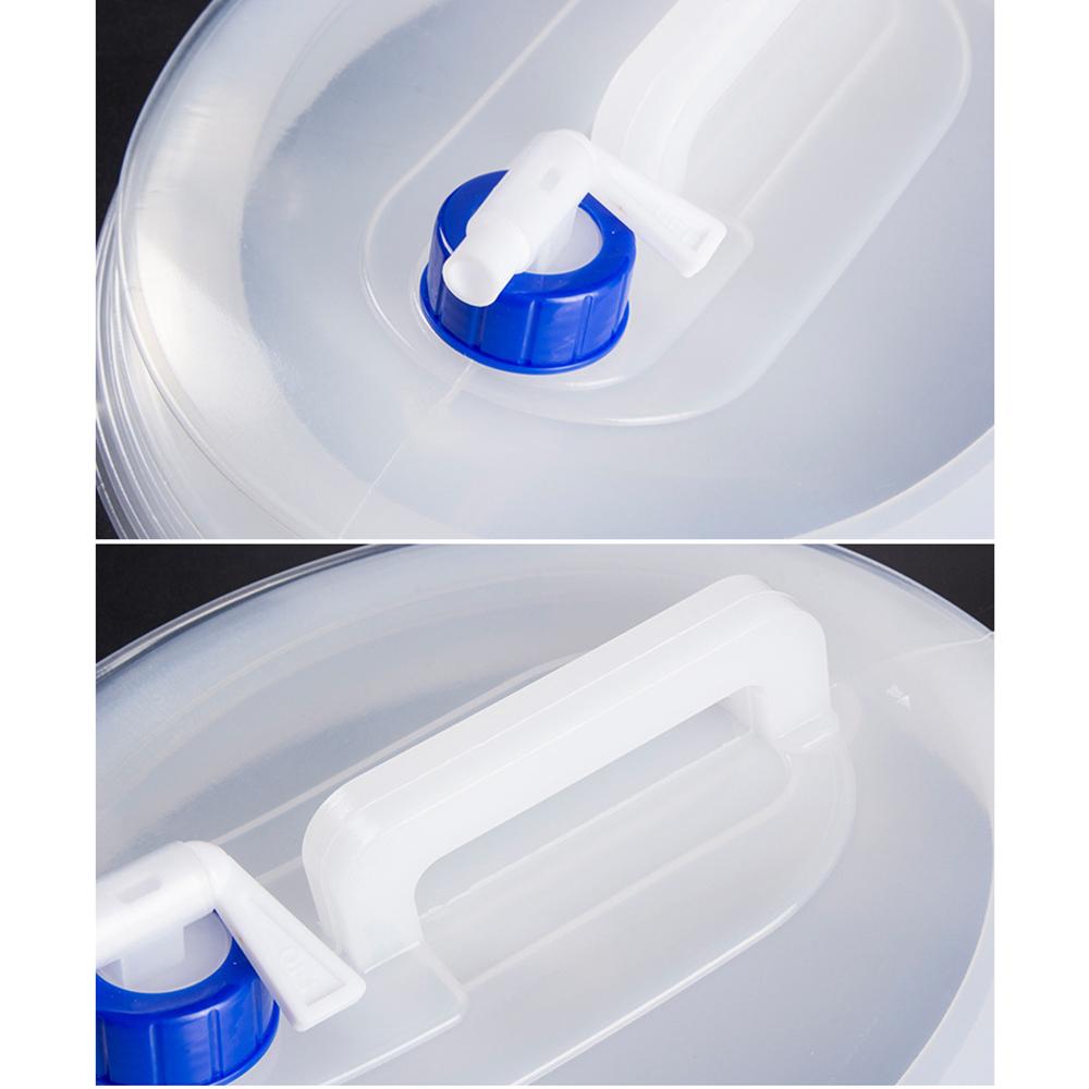 Портативный складной контейнер для воды большой емкости с краном, кувшин для хранения воды в кемпинге