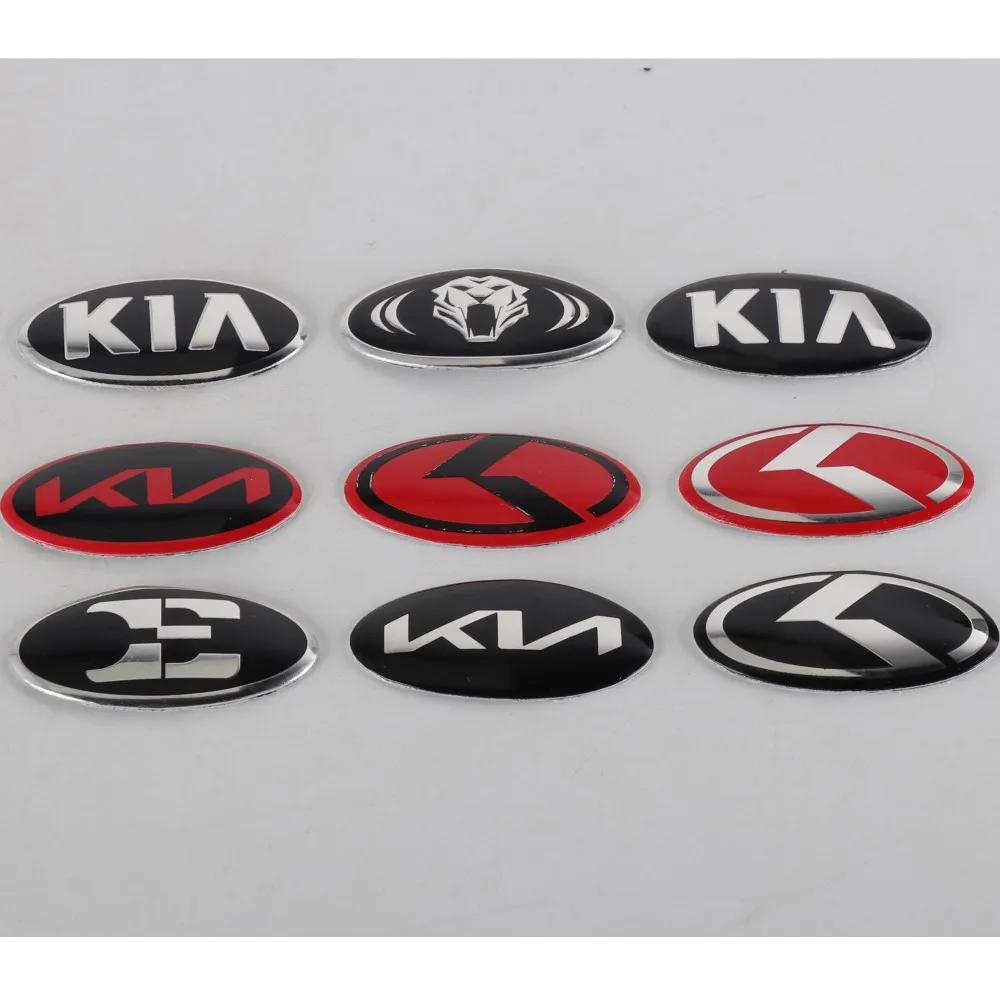 AANO1 1PC 3D Aluminum Car Styling Steering Wheel Badge Sticker Decal for KIA sportage ceed sorento cerato optima picanto rio soul k