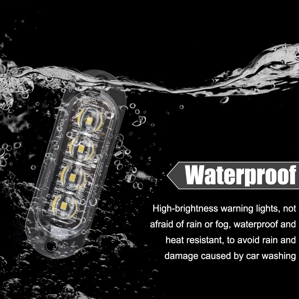 Габаритный фонарь водонепроницаемый сигнальный фонарь 4 светодиода постоянного тока 12 В 24 В светодиодный габаритный фонарь для автомобиля грузовика прицепа маячок лампа