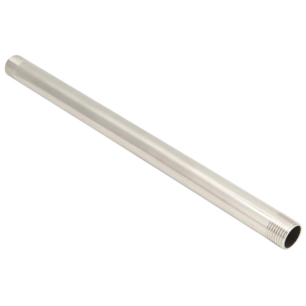 Соединительный ниппель из нержавеющей стали с резьбой для сантехнического оборудования, газовый 30 см, G1/2, наружная резьба