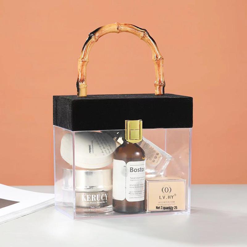 Элегантная акриловая подарочная коробка из бамбука: Креативная ручная упаковка для деловых и поздравительных подарков