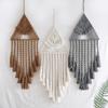 Nortic Cotton Tapestry Boho Decor Macrame Dreamcatcher Wall Hanging Triangle Tassel Bedroom Home Decoration