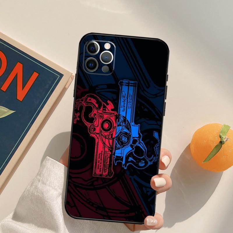 Чехол для мобильного телефона iPhone15ProMax, чехол для мобильного телефона с изображением ангела-охотника и ведьмы, окрашенный в противоударный цвет для защиты от падений.