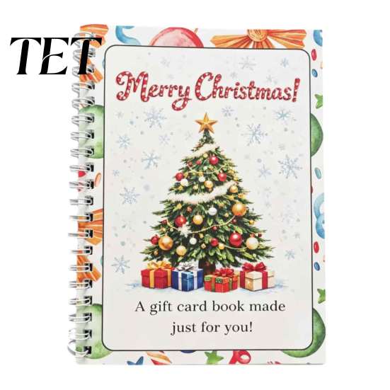 White Elephant Gifts for Teens Merry Christmas Card Book, Sturdy Holiday Greeting Holder, Decorative Gift Money Presenter Wife Girlfriend Mother