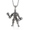 Men Gym Bodybuilder Pendant Necklace Muscle Fitness Expert Sports Necklace