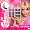 Hot-Selling 540 Cluster DIY Flower Lashes: Natural Thick D Curl Mixed Pack