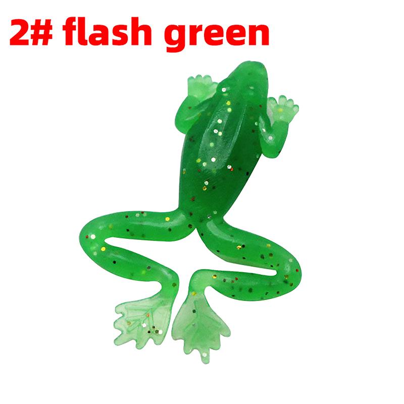 Thunderfrog Lua 2.7G4.5Cm с эффектом свечения в темноте зеленая мягкая лягушка имитация приманки мягкая лягушка