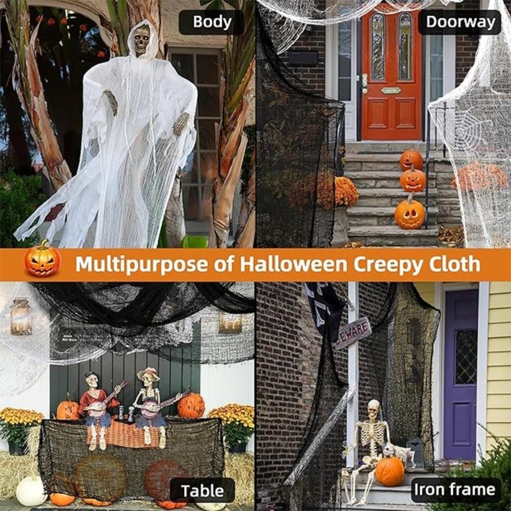 Cloth Decoration Cloth Black Doorway Wall Gauze New Halloween Decorative Gauze Terror Scene Props