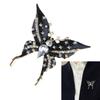 Rhinestones Black Butterfly Pins Fashionable Women Brooch Sparkling Women Clothing Jewelry Suitable for Various Occasion