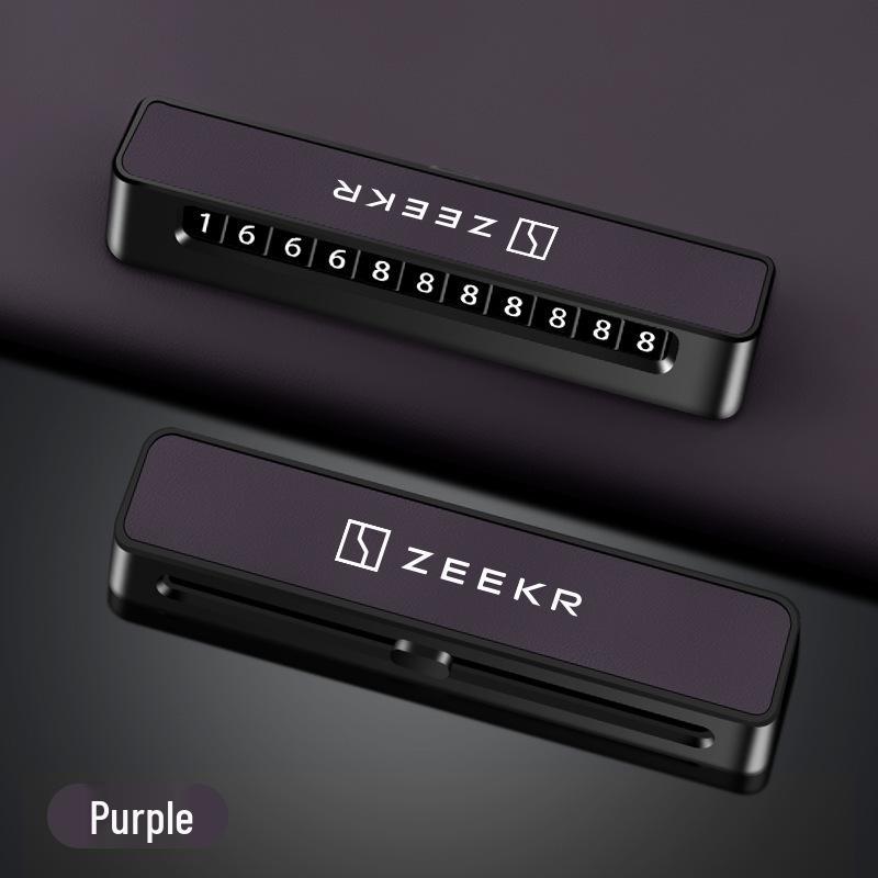 Держатель номерного знака Zeekr для моделей 007/0/X/009/7X - Дисплей временного парковочного номера.