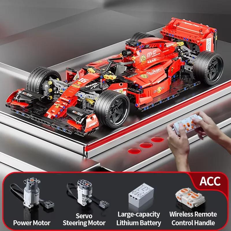 Building Blocks Car Remote Control Super Racing Car Moc Bricks Rc High-Tech Model Race Car Toys Vehicle Kids Boys Christmas Gift