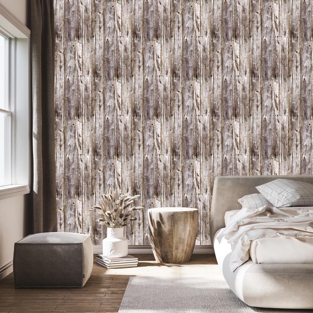 Wallpaper Wooden Vertical Boards for Living Room and Bedroom 50x1000